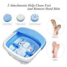 Load image into Gallery viewer, Foot Spa Bath Motorized Massager with Heat Red Light-Blue