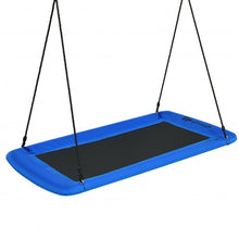 Load image into Gallery viewer, 60" Platform Tree Swing Outdoor with 2 Hanging Straps-Blue