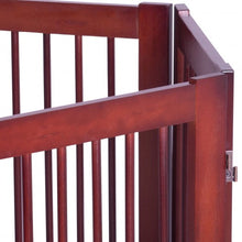 Load image into Gallery viewer, 30" Configurable Folding Free Standing Wood Pet Safety Fence
