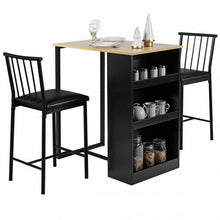 Load image into Gallery viewer, 3 Piece Counter Height Pub Dining Set-Natural