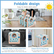 Load image into Gallery viewer, 16-Panel Foldable Baby Safety Play Yard Playpen with Lockable Gate