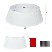 Load image into Gallery viewer, Galvanized Metal ChristmasTree Collar Skirt Ring Cover Decor-White