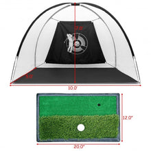 Load image into Gallery viewer, 3-in-1 Portable 10' Golf Practice Set