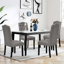 Load image into Gallery viewer, Set of 2 Tufted Upholstered Dining Chair-Gray