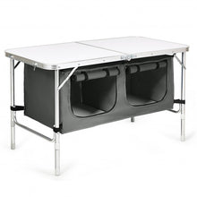Load image into Gallery viewer, Height Adjustable Folding Camping Table-Gray
