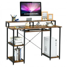 Load image into Gallery viewer, 47" Computer Desk Writing Study Table with Keyboard Tray and Monitor Stand