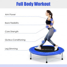 Load image into Gallery viewer, 38" Mini Folding Trampoline Portable Leisure Fitness Backboard-Blue