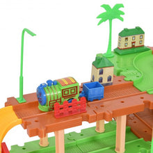 Load image into Gallery viewer, 69 pcs Railway Train Building Blocks Brick Toy