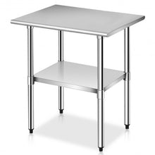 Load image into Gallery viewer, 24" x 30" Stainless Steel Commercial Kitchen Work Prep Table