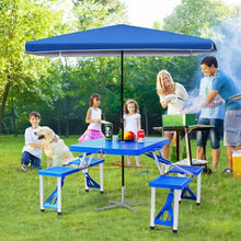 Load image into Gallery viewer, Outdoor Folding Camping Table and Bench Set