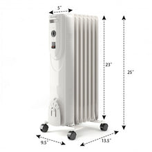 Load image into Gallery viewer, 1500W 7-Fin Portable Electric Oil Filled Radiator Heater