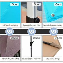 Load image into Gallery viewer, 10 Ft 360 Degree Tilt Aluminum Square Patio Offset Cantilever Umbrella-Blue