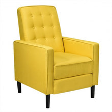 Load image into Gallery viewer, Mid-Century Push Back Recliner Chair -Yellow