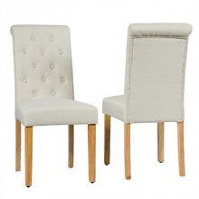 Load image into Gallery viewer, Set of 2 Tufted Dining Chair -Beige