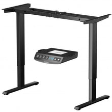 Load image into Gallery viewer, Electric Adjustable Standing up Desk Frame Dual Motor with Controller-Black