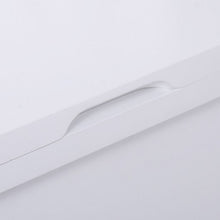 Load image into Gallery viewer, White Folding Swing Craft Table Storage Shelves Cabinet