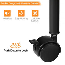 Load image into Gallery viewer, 2-Tier Storage Rolling Cart Trolley with Lockable Wheels Organizer