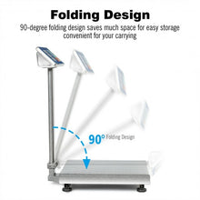 Load image into Gallery viewer, 660 lbs Weight Platform Scale Digital Floor Folding Scale