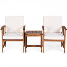 Load image into Gallery viewer, 3PC Solid Wood Outdoor Patio Sofa Furniture Set-White
