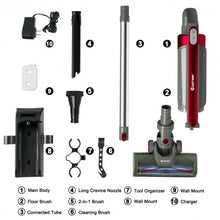 Load image into Gallery viewer, Handheld Stick Vacuum Cleaner w/Detachable Battery & Filtration-Red