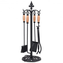 Load image into Gallery viewer, 5 Pieces Fireplace Iron Tools Set