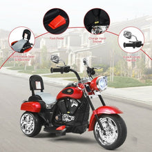 Load image into Gallery viewer, 6V 3 Wheel Kids Motorcycle-Red