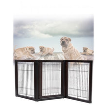 Load image into Gallery viewer, 24" x 30" Folding Solid Wooden 6 Panel Freestanding Pet Playpen