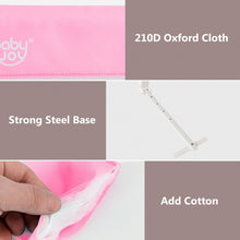 Load image into Gallery viewer, 69" Breathable Baby Toddlers Bed Rail Guard Safety Swing Down-Pink