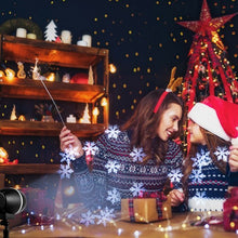 Load image into Gallery viewer, Christmas Snowflake LED Projector Lights Outdoor Waterproof with Remote Control