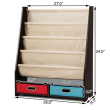 Load image into Gallery viewer, Kids Book and Toys Organizer Shelves-Coffee