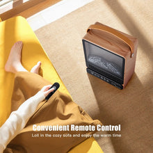 Load image into Gallery viewer, 1500W Electric Fireplace Tabletop Portable Space Heater w/3D Flame Effect-NA