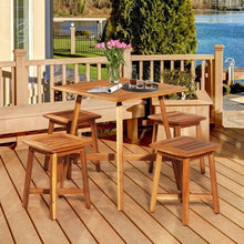 Load image into Gallery viewer, 5PCS Acacia Patio Dining Set