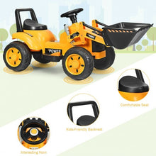Load image into Gallery viewer, Kids Ride On Excavator Digger 6V Battery Powered Tractor -Yellow