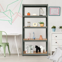 Load image into Gallery viewer, 72" Storage Shelf Steel Metal 5 Levels Adjustable Shelves-Gray