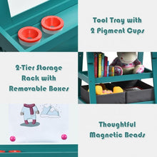 Load image into Gallery viewer, 3 in 1 Double-Sided Storage Art Easel-Green