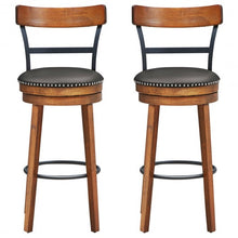 Load image into Gallery viewer, Set of 2 30.5" Swivel Pub Height Dining Chair
