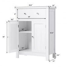 Load image into Gallery viewer, Free Standing Bathroom Storage Cabinet with Large Drawer
