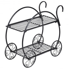 Load image into Gallery viewer, Heavy Duty Metal Flower Cart Plant Stand