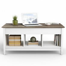 Load image into Gallery viewer, Lift Top Coffee Table with Hidden Storage Compartment-White