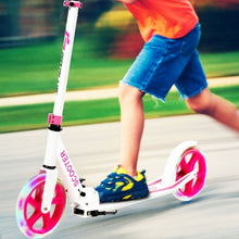 Load image into Gallery viewer, Portable Folding Sports Kick Scooter w/ LED Wheels-Pink