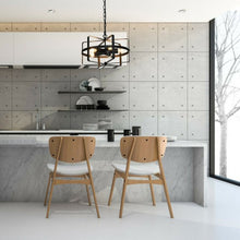 Load image into Gallery viewer, 5-Light Metal Drum Shape Industrial Pendant Light
