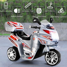 Load image into Gallery viewer, 3 Wheel Kids Ride On Motorcycle 6V Battery Powered Electric Toy Bicyle New-Gray