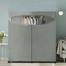Load image into Gallery viewer, Portable Wardrobe Clothes Storage Organizer Closet with Hanging Rack
