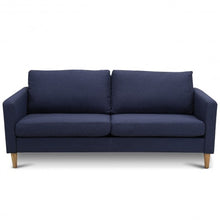 Load image into Gallery viewer, Upholstered Modern Fabric Love Seat Sofa-Blue