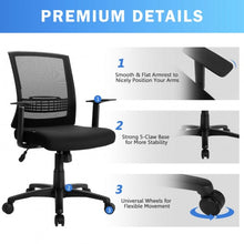 Load image into Gallery viewer, Adjustable Mid Back Mesh Office Chair with Lumbar Support