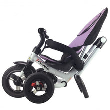 Load image into Gallery viewer, 4-in-1 Detachable Learning Baby Tricycle Stroller w/ Canopy Bag-Blue