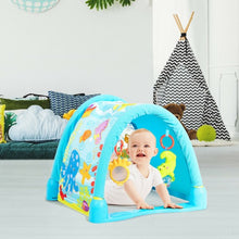 Load image into Gallery viewer, 4-in-1 Baby Play Gym Mat with 3 Hanging Toys