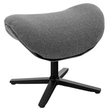 Load image into Gallery viewer, Modern Swivel Rocking Chair and Ottoman Set with Aluminum Alloy Base-Gray