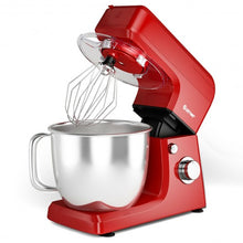 Load image into Gallery viewer, 3-in-1 Multi-functional 6-speed Tilt-head Food Stand Mixer-Red