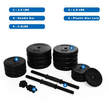 Load image into Gallery viewer, 64 lbs Adjustable Weight Dumbbell Set
